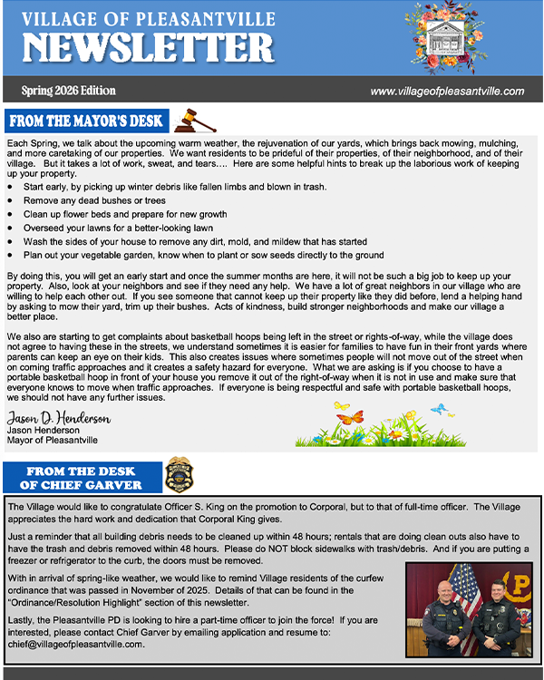 Spring 2026 Newsletter