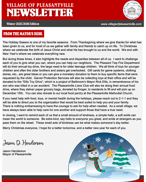 Winter 2025 Newsletter